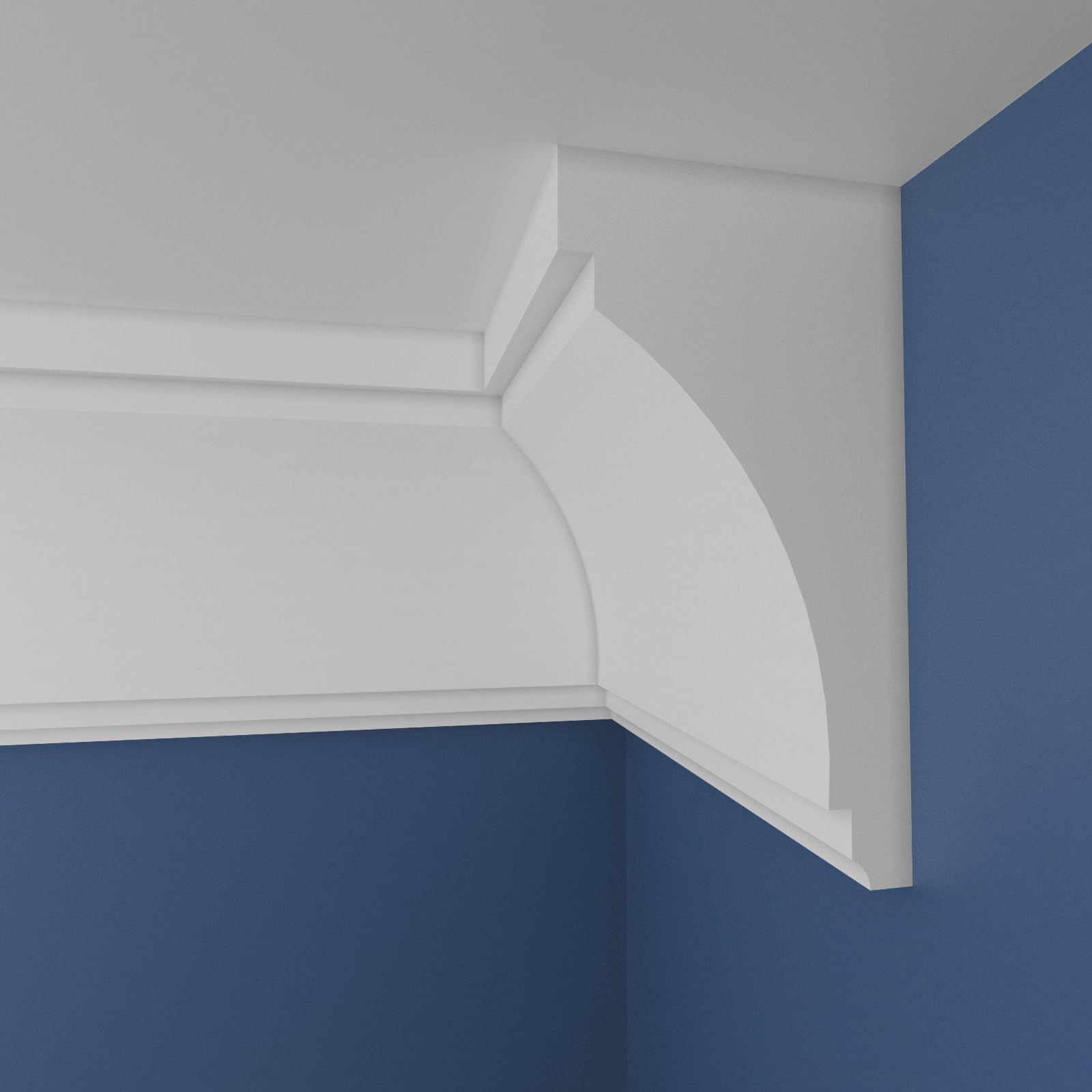 WOLDECOR XPS Cornice Coving – Decorative Coving Moulding for Ceilings, Lightweight Paintable Ceiling Coving Trim, Easy DIY Installation, Durable and Moisture Resistant (WS32, 6 Meters)