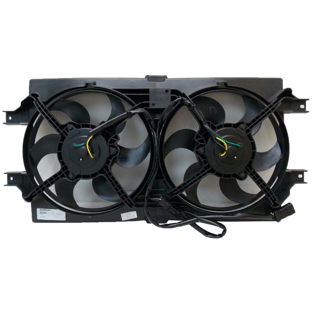 MAPHRWZ Radiator and Condenser Cooling Fan Assembly for Chrysler for Concorde 1998-2004 for LHS 1999-2001 for 300M 1999-2004,for Dodge for Intrepid 1998-2004 SBFCH3115103