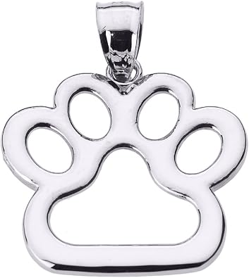 14k gold paw print pendant Clearance