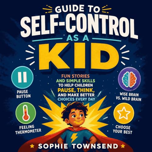 Couverture de Guide to Self-Control as a Kid: Fun Stories and Simple Skills to Help Children Pause, Think, and Make Better Ch