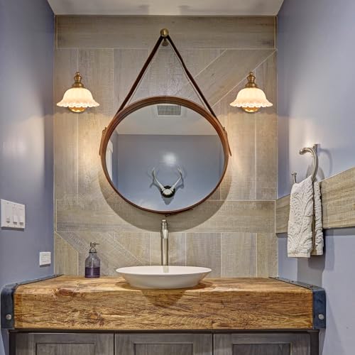Image of XIEDUN Vanity Light Brass Wall Sconces Vintage Bathroom Sconces