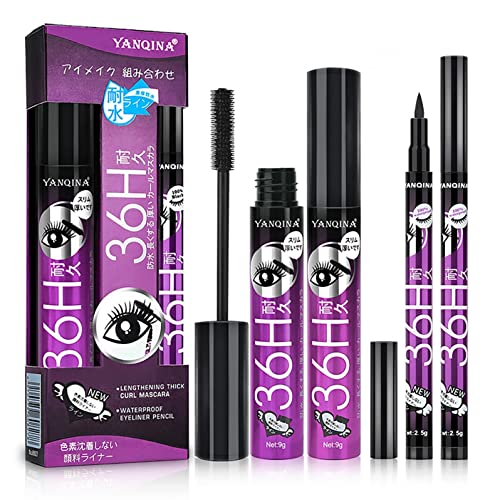 Kdhgoo MASCARA SET 4D Fiber Mascara Eyeliner Set cover