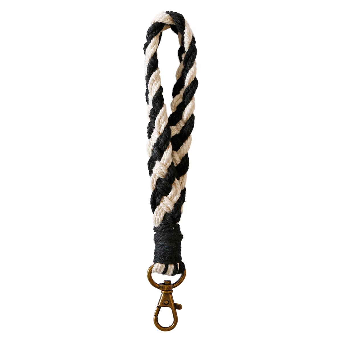 XGALBLA Soft Macrame Keychain Boho Handmade Wristlet Bracelet Keychain Country style Wrist Lanyard Handmade Holder for Women