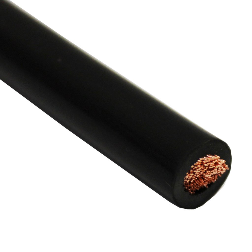 All Trade Direct 1M Metre Black Welding Or Earth 25Mm Cable Flexible Arc Mig Tig 170A 170 Amps
