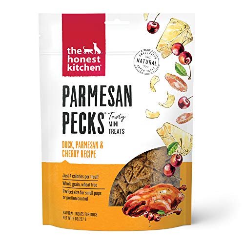 The Honest Kitchen Parmesan Pecks - Duck, Parmesan & Cherry Recipe, 8 oz. Bag