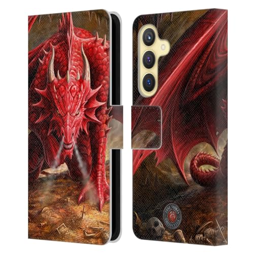 Carcasa tipo libro Samsung S24 5G funda de piel con imán Anne Stokes