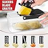 YurDocaVegetable Chopper, Vegetable Chopping, 16-in-1 Deluxe Chopper Kitchen Gifts | Onion & Dicer Peeler, Spiralizer, Lemon Squeezer, Egg Slicer Seperator- Ultimate Gadget, Black-j - Image 8