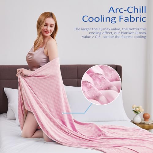 90 x108 Topcee Arc-Chill Q-Max 0.5 Double-Sided Cooling Blanket (Pink) 17.09 + Free Shipping w/ Prime or on 35 + 50% Off Code ZC3TEM7D - image 3