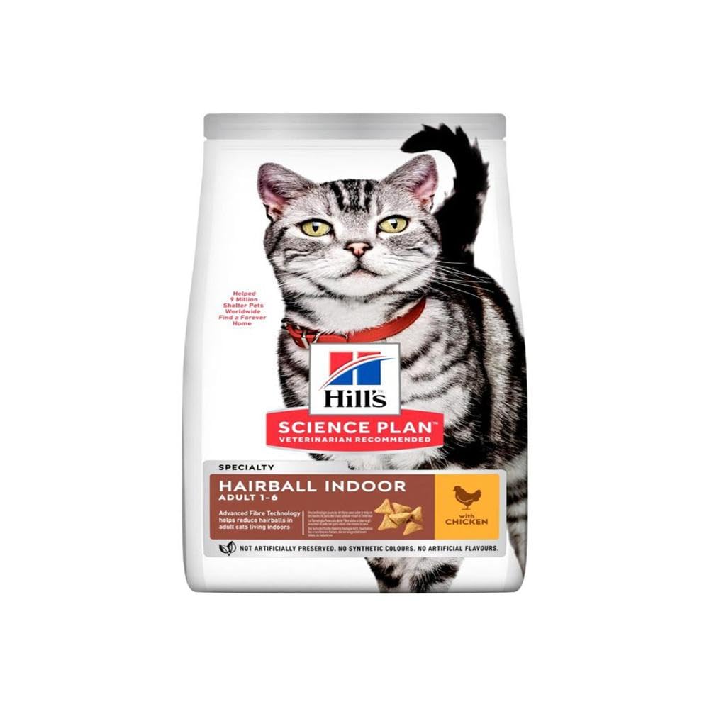Hill's Feline Adult Indoor Cat Chicken Dry Mix 1.5 kg