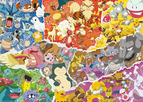 Puzzle 1000 Pezzi Pokemon | Puzzle Pokemon Per Adulti E Bambini Con Una Misura Di 70x50 Cm | Regalo Per Adulti E Bambini Da 14 Anni E Più - Gadget - Immagine 3