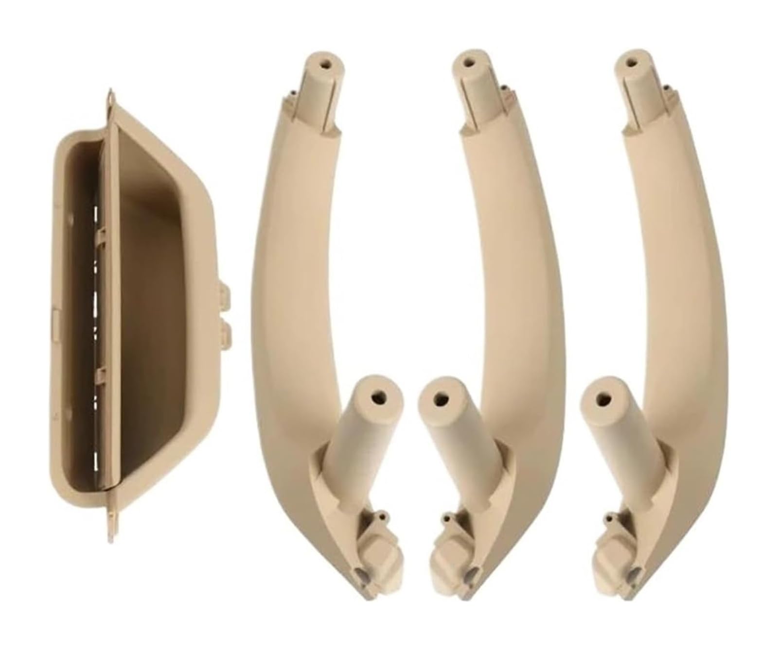 FANGZIQF Inner Door Pull Handles for X3 for X4 F25 F26 51419209216 Left Right Car Interior Door Handle Inner Panel Pull Trim Cover(Beige,LHD)