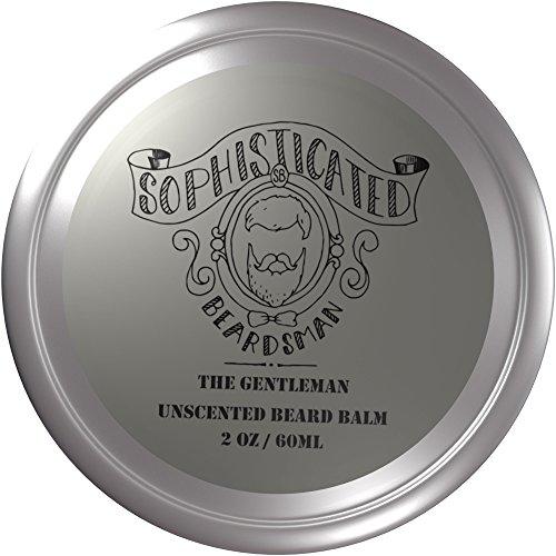 Sophisticated Beardsman Unscented Beard Balm/Cream Conditions Softens and Tames Your Facial Hair (Unscented)