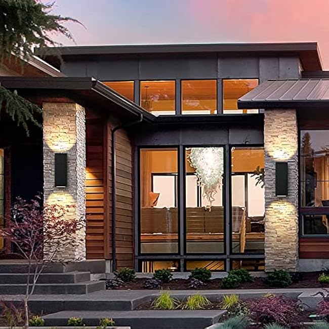 Outdoor Wall Lights Outdoor Wall Sconce Modern 14w Matte Black BD001