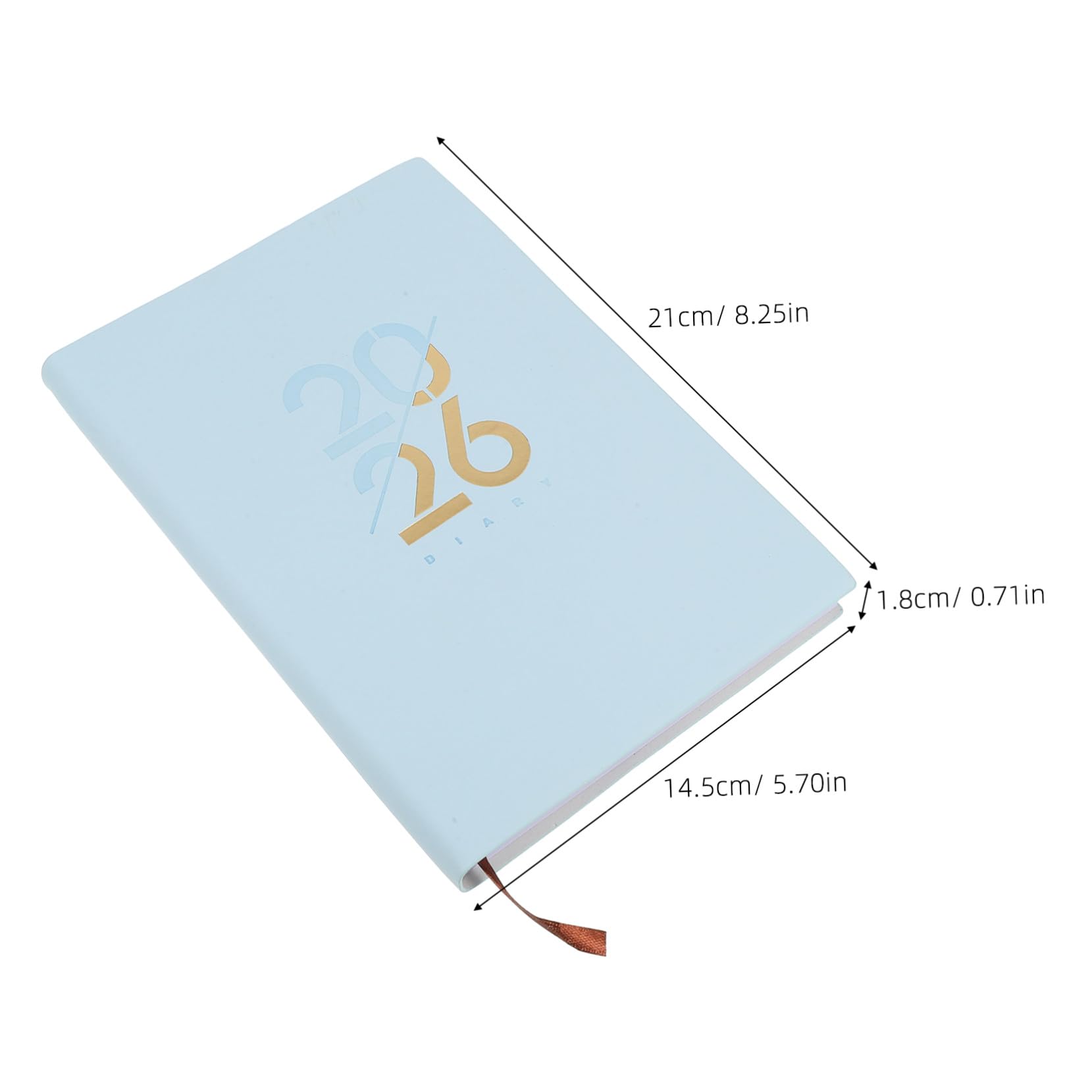 5 Stück Tagesplaner Softcover Business Planer Eleganter Daily Planner Journal mit Jahreskalender für Terminplanung und Aufgabenmanagement Handliches Englisches Layout für Büro und