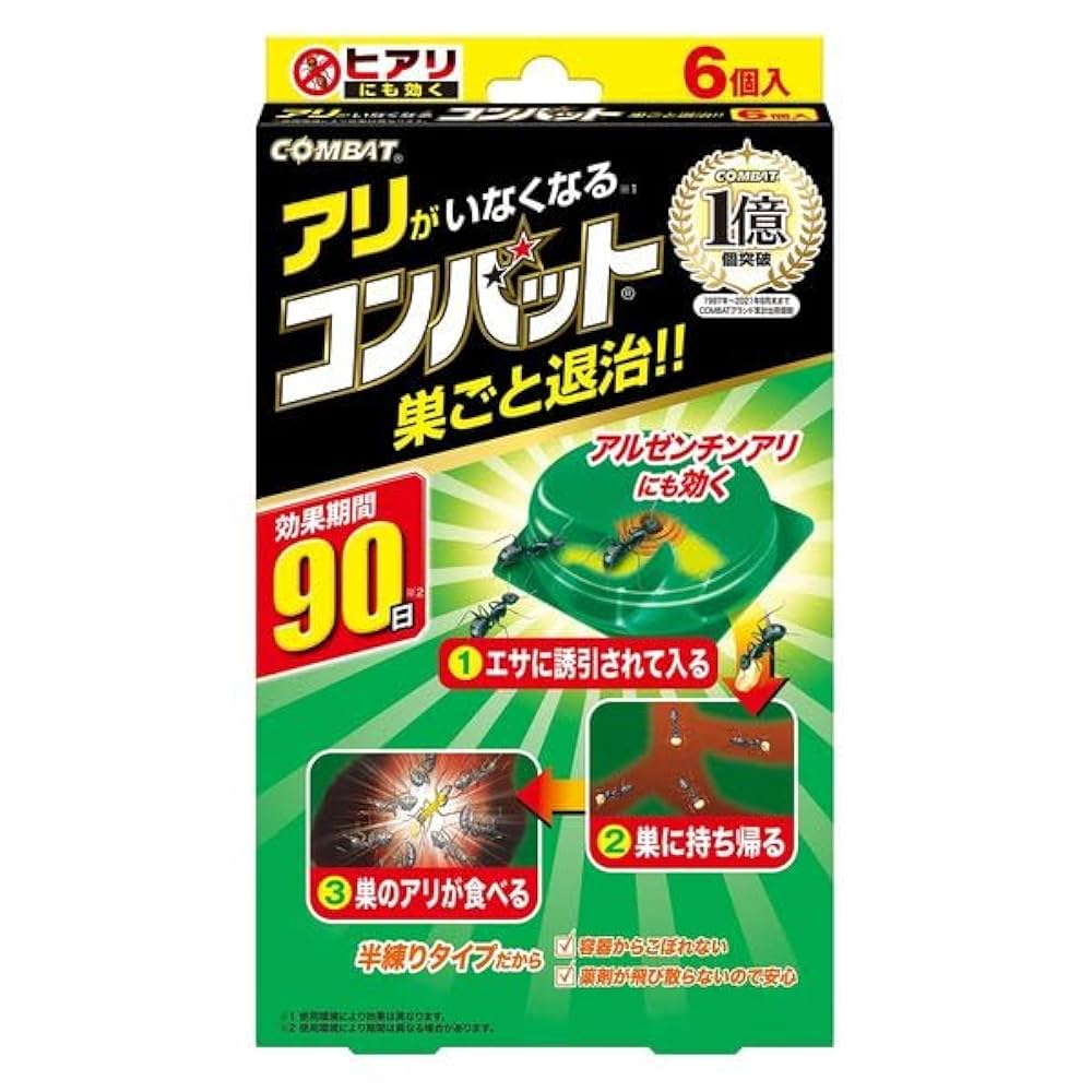 お客　お値引きアリ Amazon.co.jp: アリがいなくなる 90日 1箱（6個入) 蟻 駆除 アリ