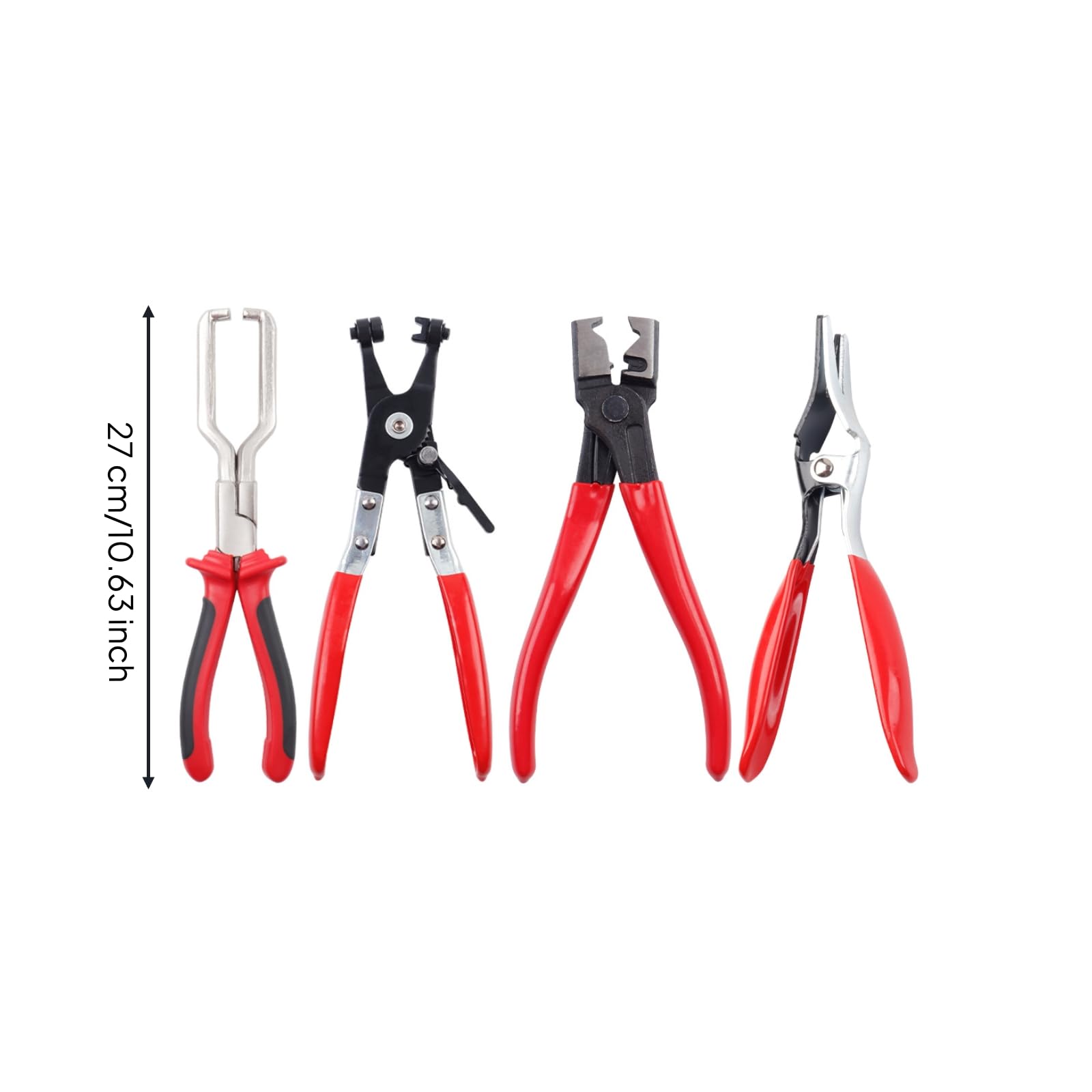 4 Pezzi Strumento di Rimozione Delle Fascet Metallo Utensili Comode Utensile per Meccanici, Officina