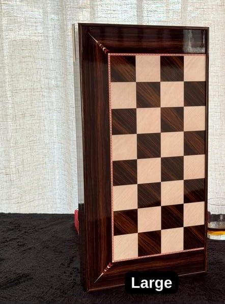 20" inch Large Backgammon Sets for Adults Chessmen Wooden Game Board Handmade Game Sets/Gift for Dad, Husband, Anniversary, Birthday