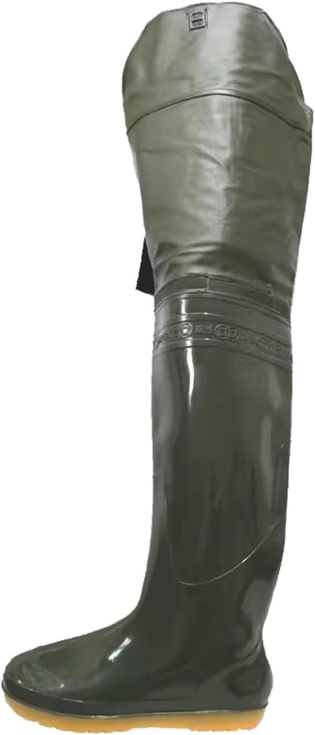 Wodoodporne i wytrzymałe Hip Waders Lekkie Buty Do Bioder Dla Mężczyzn I Kobiet, Gruba Podeszwa Oxford PVC Wodoodporne Buty Do Brodzenia Do Polowania Nawadniającego(5.5)