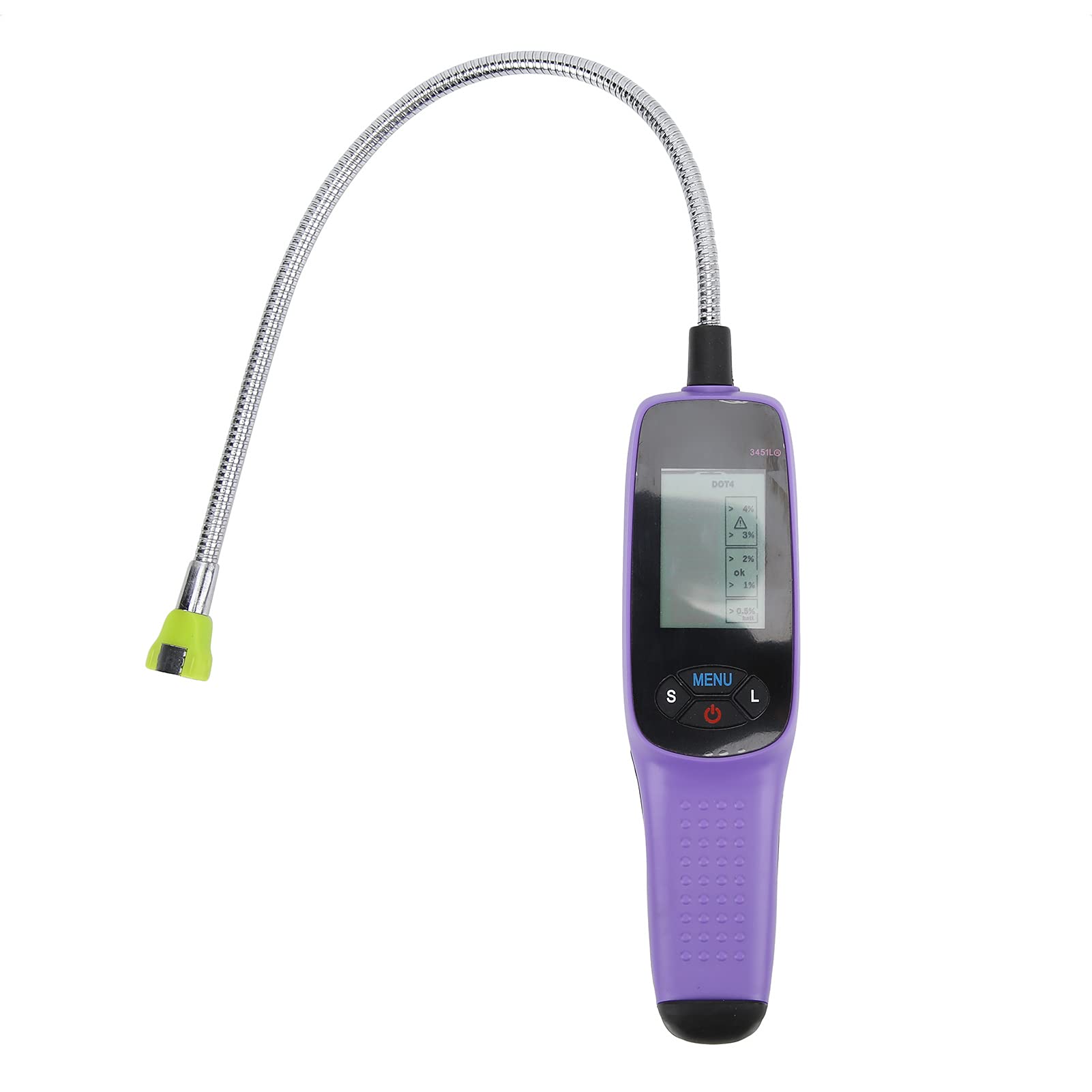 Tester Liquido Freni con Display LED, Strumento Diagnostico Olio Portatile per DOT3 DOT4 DOT5, Misurazioni Accurate e Facile Utilizzo