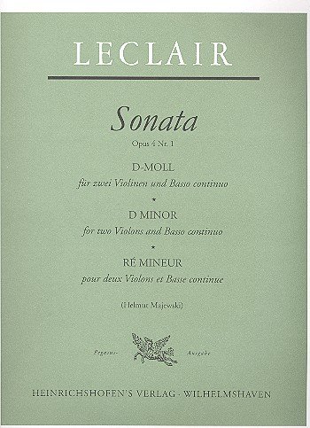 Sonate d-Moll opus.4,1: do 2 skrzypiec i fortepianu