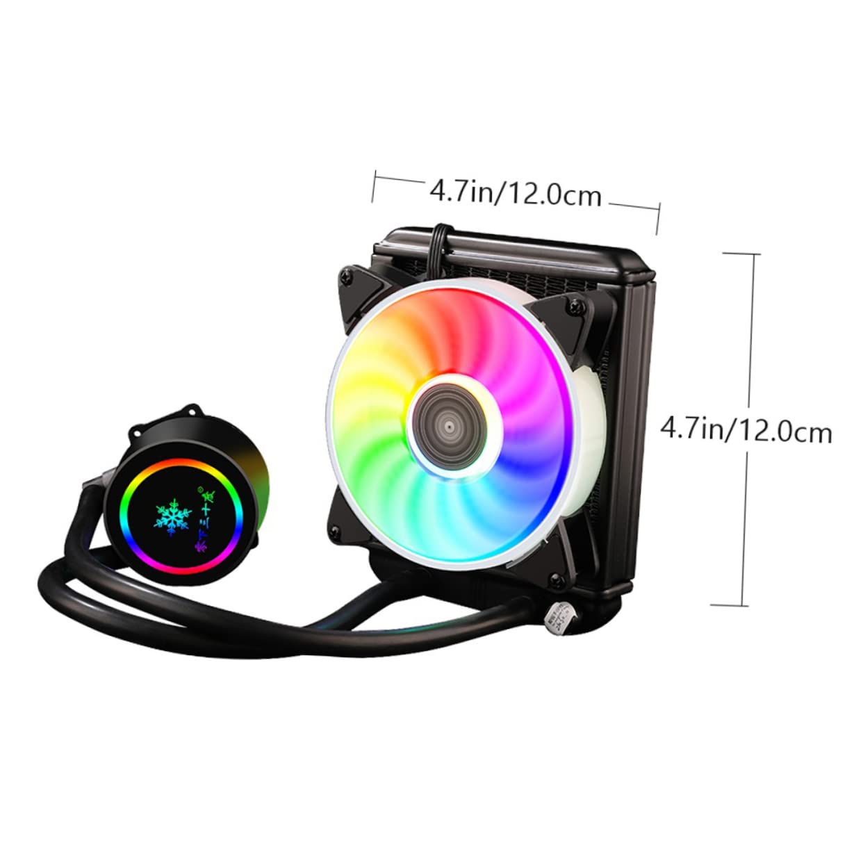 1 Pz Raffreddatore CPU Dissipatore Ad per Computer Raffreddamento Duratura Design Compatto e Facile per Gaming e Uso Prolungato