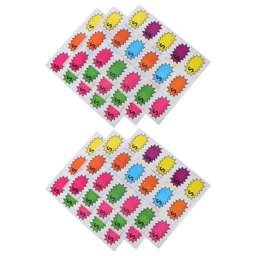 MUELODSIC Carteles de Precios para Supermercados 7,62x5,08 Cm, 150 Unidades de Papel Duradero, Etiquetas Adhesivas Removibles para Tiendas Minoristas, Venta de Garaje y Estantes