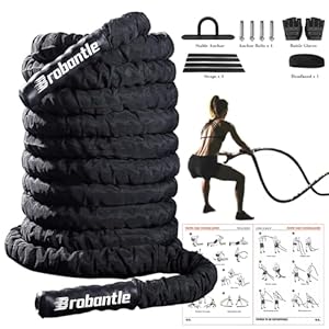 Battle Rope Battle Ropes for Exercise Workout Rope Exercise Rope Battle Ropes for Home Gym Heavy Ropes for Exercise Training Ropes for Working Out Weighted Workout Rope Exercise Workout Equipment