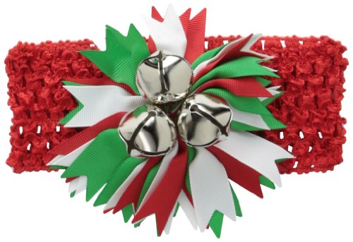 Mud Pie Girls' Baby-Newborn Jingle Bell Soft Headband, Multi, One Size
