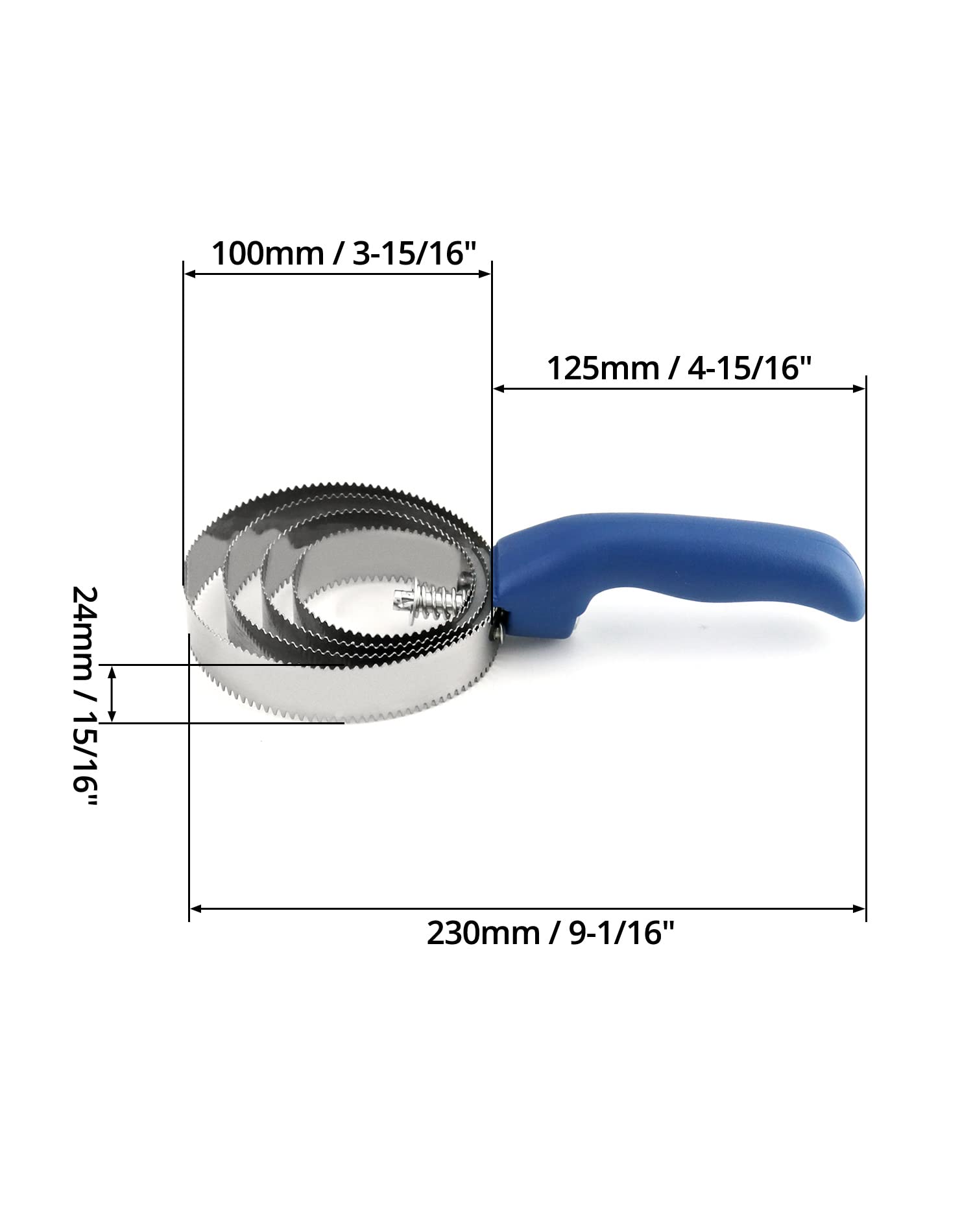 QWORK® Dwustronny grzebień do curry, szczotka dla koni, 4 pierścienie, z miękkim uchwytem