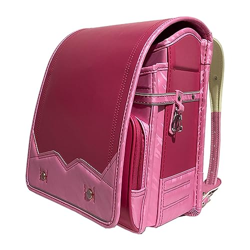 Mochila Escolar Ligera de PU con Cierre automático, Estilo japonés, Color C, 35 x 26 x 19 cm