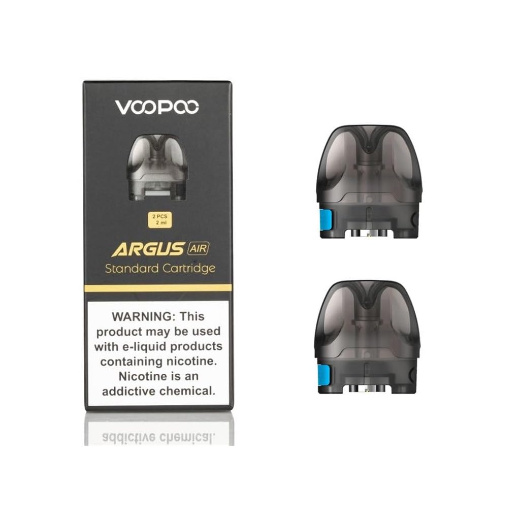 VOOPOO ARGUS AIR Replacement PODs 0.8 Ohm [Pack of 2] - Integrated Coil,  Easy Side FIll, Magnetic Pod Connection, 2ml Capacity, No Nicotine:  Amazon.co.uk: Electronics & Photo