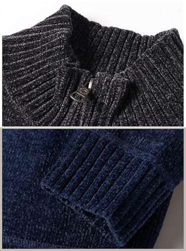 Gioberti Boy's Knitted Chenille Cardigan Sweater with Flannel Lining4