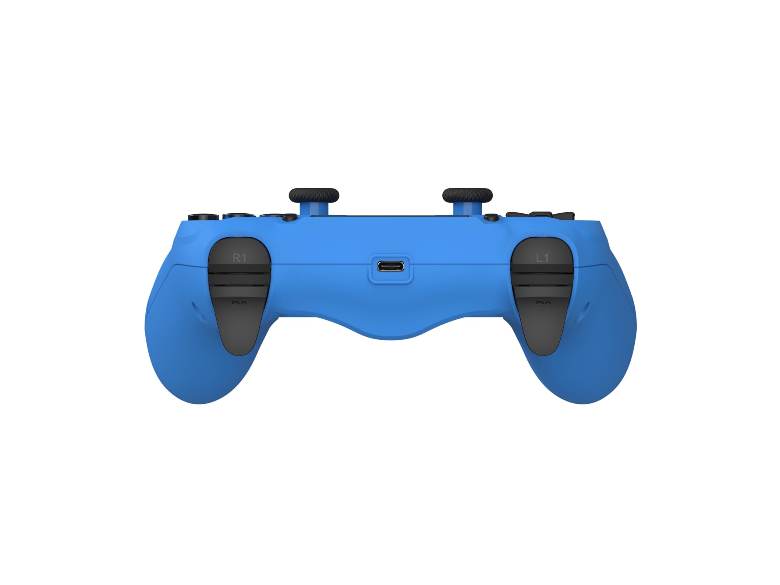 DragonShock Mizar Manette Sans Fil pour PS4 – Contrôleur Bluetooth Compatible PC & PS3 – Double Vibration, Batterie Rechargeable – Bleu