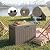 EFU Outdoor Storage Box 60 Gallon Deck Box (Indoor & Outdoor) Lockable UV Resistance Waterproof Resin Storage Bin Storage Box for Outdoor,Patio Storage(Taupe)