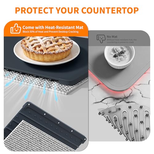 HOTEAGLE Food Warming Mat with Heat Resistant Pad for Family Dinner 26"x15" - image 2