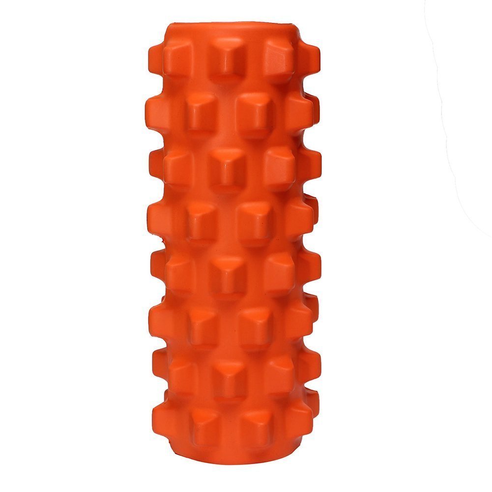 IRIS Fitness Grid Massage Foam Roller, Orange (45 cm)-image-7