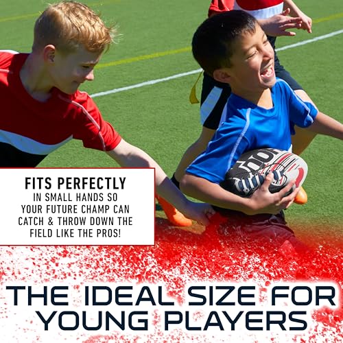 Image of Franklin Sports NFL Team Mini Footballs - Youth 8.5 inch Official NFL Licensed Football + Air Pump Set