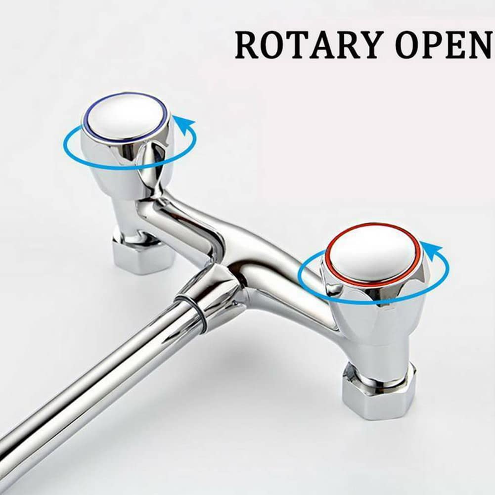 Lot De 2 Poignées De Robinet Croisées – Uxcell, Alliage, Argent, Remplacement Robinet, Neuves