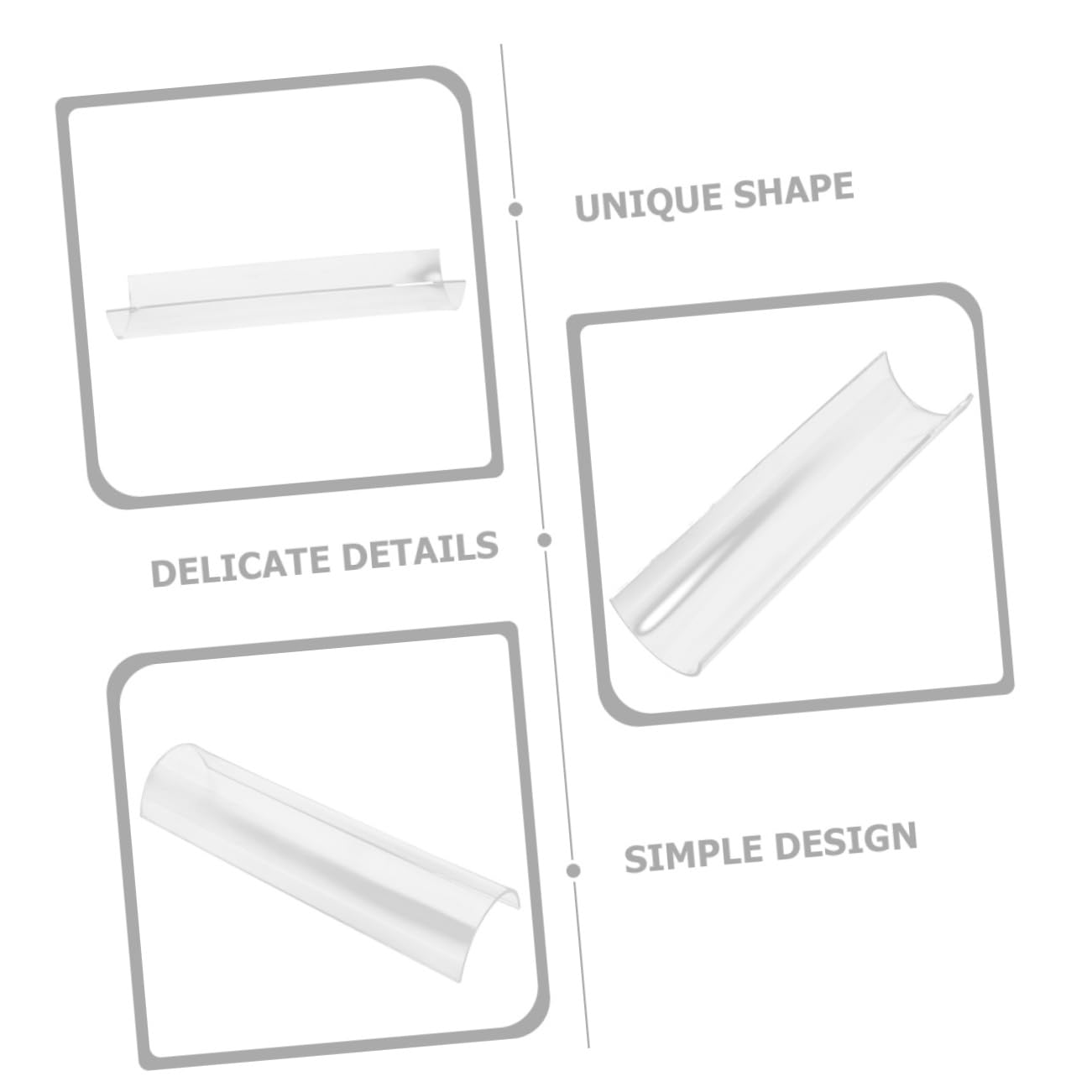 MAGICLULU Rouleau De 5 Pièces Support à gâteaux moule gateau roulé cuiseur accessoires patisserie ustensile de cuisson pâtisserie accessoires moule de cuisine moule à dessert Acrylique