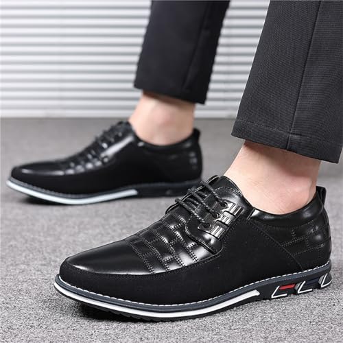 Mens Dress Shoes Fashion Business Casual Shoes Flats Sneakers Lace-up Formal Walking Shoes Wedding Shoes for Male4