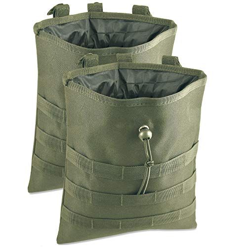 ATBP Tactical 6 Mags Molle Dump Pouch Ammo Shotgun Shell Holder Utility Tool Belt Pouch Bag for Paintball Shooting Hunting Game Bag Pack