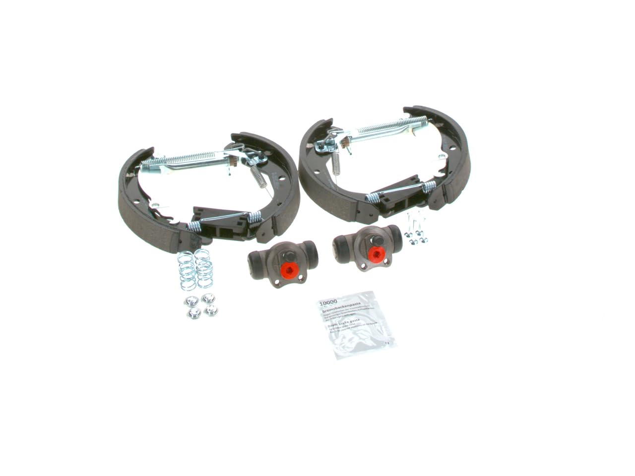 Bosch KS581 Kit Super Pro - hintere Trommelbremsenset - ein vormontiertes Set, zwei Radbremszylinder, vier Bremsbacken
