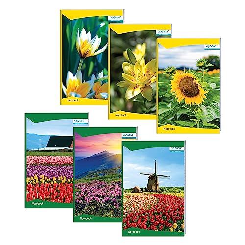 Image of Apsara Mahabar(foolscap) Longbook | 33 CM x 21 CM Approx - Pages 104 | Single Line Notebook | GSM 56 |Use For School,College Student & Professionals | Covers May Differ | Pack of 12 Books