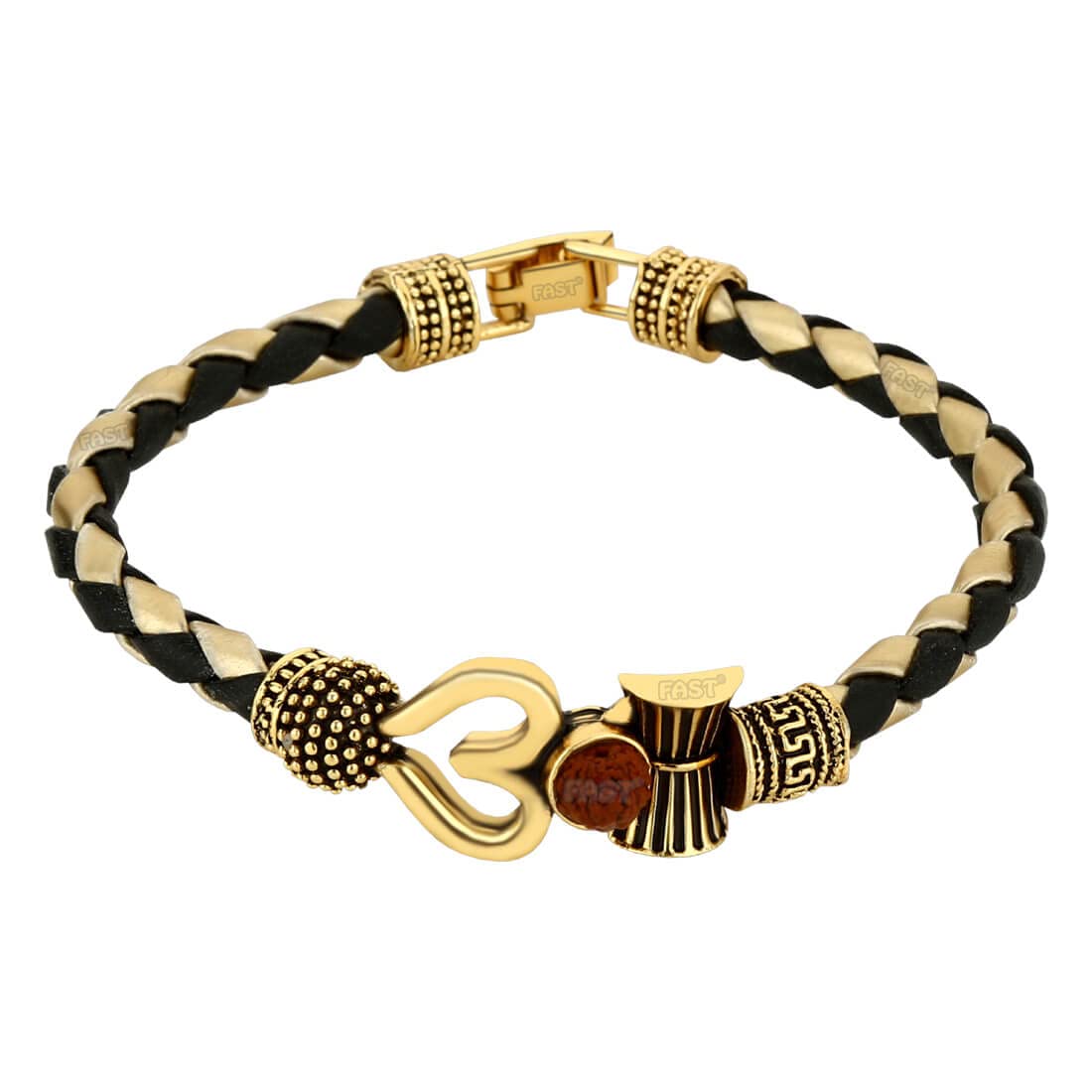 See full amazon price history chart for FAST LB5 Gold Black Om Shiv Mahakal Rudraksha Damroo Leather Bracelet For Men And Leather Bracelets For Boys FAST LB5 Gold Black Om Shiv Mahakal Rudraksha Damroo Leather Bracelet For Men And Leather Bracelets For Boys (B09VLCLB2X) Amazon Price History, Amazon Price Tracker