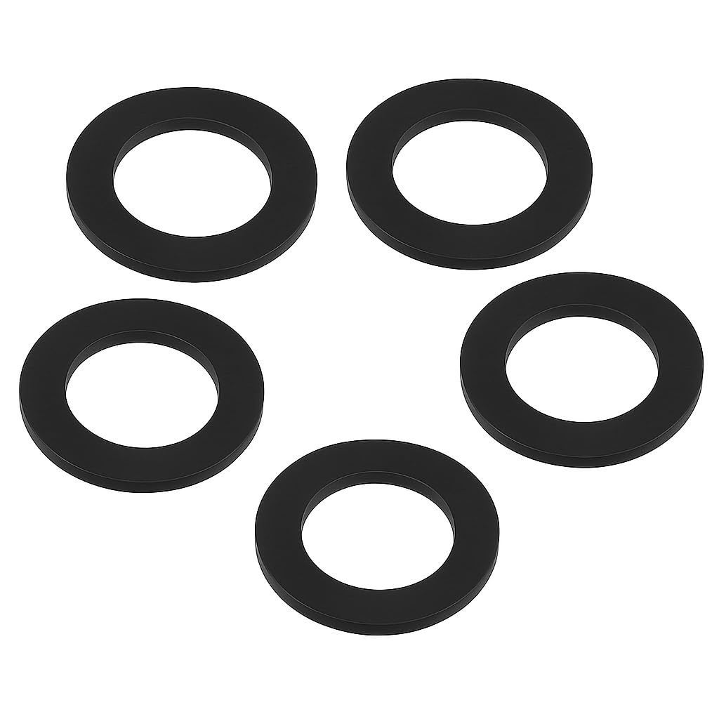 32mm Bottle Trap Rubber Washer Seal – 5 Pack | Plumbing Gasket for Basin Waste Pipe Fittings | Inlet Outlet Seal for Bathroom Sink Trap | Flexible Leak-Proof Rubber Washer