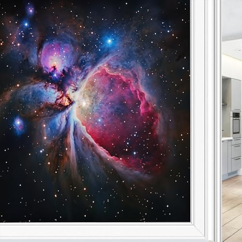 Vinilo decorativo para ventana diseño abstracto cósmico nebulosa 23.6x35.4 pulgadas miniatura 1