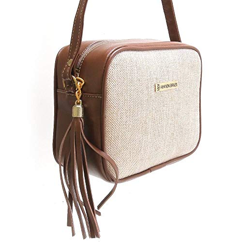 Bolsa Transversal Feminina Amanda Brazil Marrom