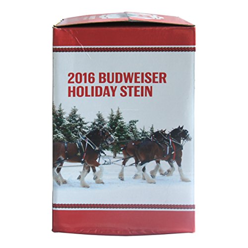 Jarra de cerveza Budweiser Navideña de 0,91 litros coleccionable 6