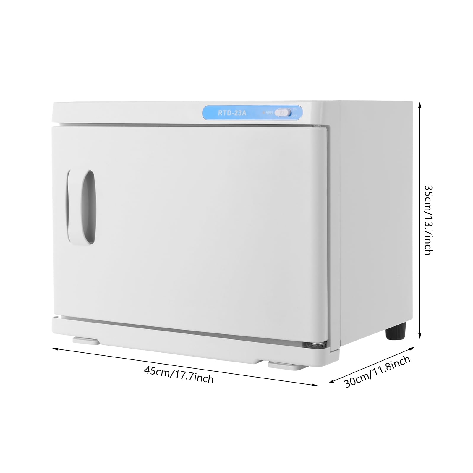 Handtuchwärmer, 200W Handtuchheizschrank, 23L Kapazität (Weiß) | Elektrischer Handtuchwärmer, Edelstahl, desinfizierend, über 70°C, freistehend, für Salon, Hotel, Zuhause