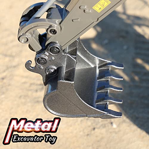 Image of DDAI Remote Control Excavator Toys for Boys 8-12 Kids Best Gift Ideas for Age 3 4 5 6 7 8 9 10+ Year Old Boy Rechargeable RC Construction Excavators Digger Vehicles Engineering Toys with Metal Shovel